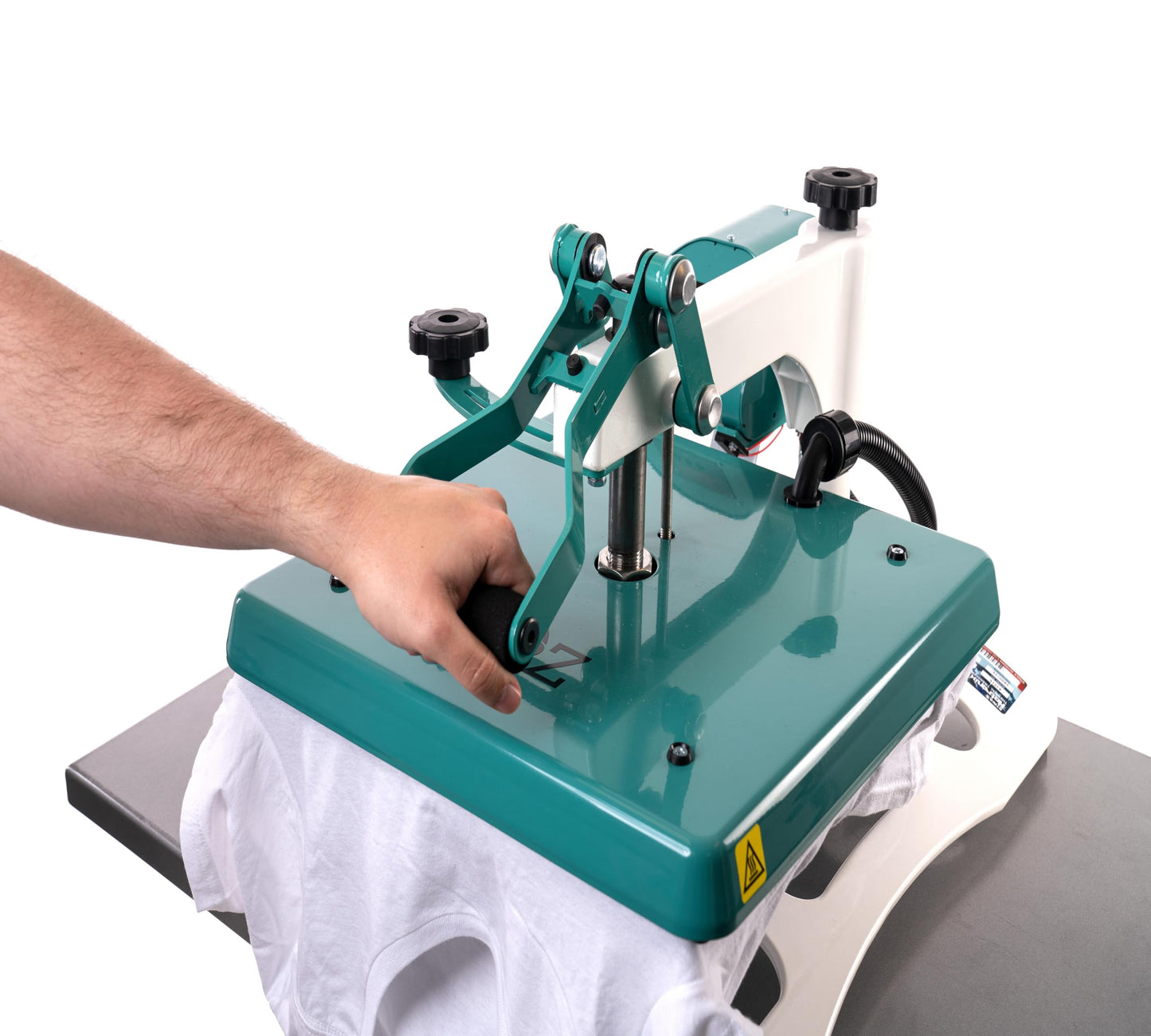 Stahls' A2Z Swing Away Heat Press 15"x15": Versatile Precision for Your Crafting Needs. Effortlessly Achieve Professional Transfers on a Wide Range of Materials!