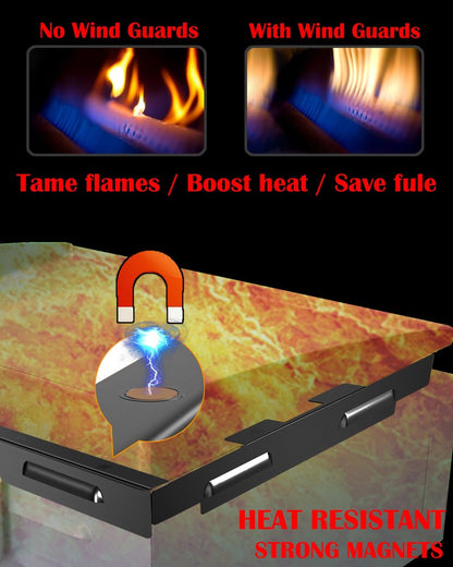 Blackstone Wind Guards for 28XL Griddles, Better Heat Control Outdoors
