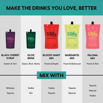 Filthy Margarita Mix, Premium Cocktail Mixer, All-Natural, Non-GMO, Vegan & Gluten-Free, Made with 100% Fresh Florida Lime Juice and Organic Agave Nectar from Jalisco Mexico, 32 Oz Pouch