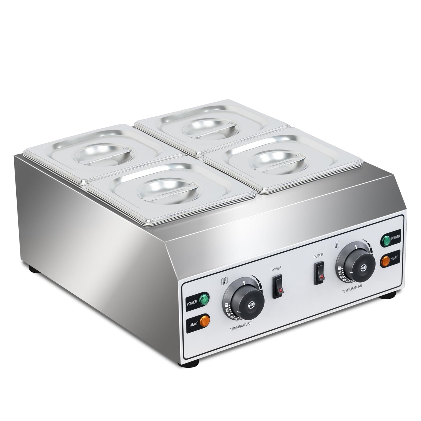 Chocolate Melting Pot 4-Tanks Commercial Chocolate Tempering Machine Chocolate Tempering Pot 2000W Electric Chocolate Melter Pot Chocolate Warmer for Milk Coffee Cheese