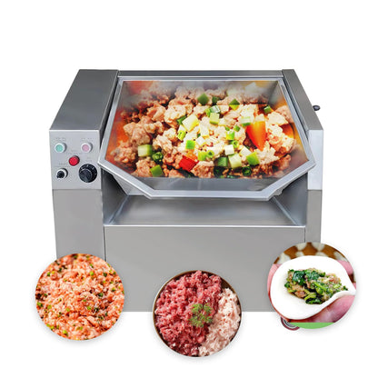 Koalalko Commercial Dough Mixer,Dough Kneading Machine,50L Tank Electric Flour-Mixing Machine,Meat Mixer, Adjustable Speed,2 Stirring Rods,1 for Dough Mixer,1 for Meat Mixer,Capacity 55Lb/H