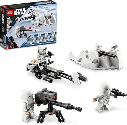LEGO Star Wars Snowtrooper Battle Pack 75320 Set Building Toy with 4 Figures Blasters and Speeder Bike Gift Idea for Grandchildren Kids Boys and Girls Ages 6 and Up