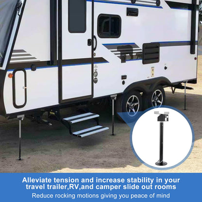 Garvee RV Slide Out Support Jacks (Set of 4) - 20,000lb Heavy Duty Rv Stabilizer Jacks Support, 21"-49" Quick-Lift Adjustable - Power Drill & Hand Crank Compatible for Campers, Travel Trailers & RVs