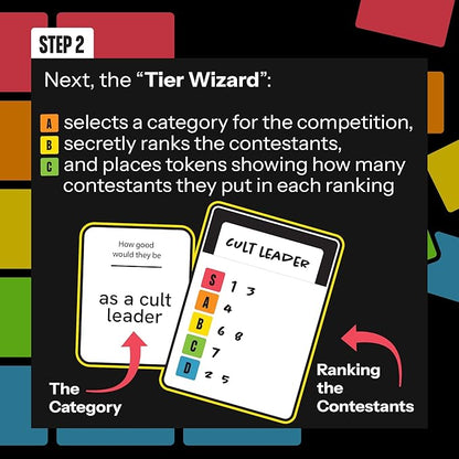 Indie Boards &amp Cards Top Tier - Hilarious Party Game of Creative Rankings and Fun Challenges