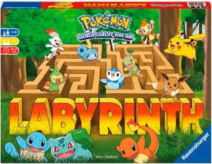 Ravensburger Labyrinth Pokemon Board Game - A Strategic Maze Adventure for Family Nights &amp Pokemon Parties - Includes Pikachu Bulbasaur and More - Great Birthday Gift for Kids Ages 7 and Up