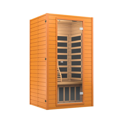 RESTISLAND Infrared Sauna for Home, Near Zero EMF Home Saunas for up to 2 Person, Indoor Dry Heat Sauna Room with Infrared Red Light Therapy, Bluetooth Speakers, Canadian Hemlock Wood