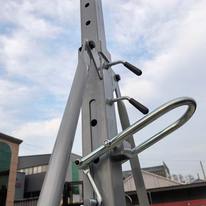 Extra-Large Size Adjustable Gantry Crane 4000 LB, Width 10.5 FT, Height Adjustable 9.84 FT~ 10 FT~ 12 FT ~ 13.78 FT, Portable Crane 2T with Chain Hoist, Trolley and Rigging Kit (4000 LBS)