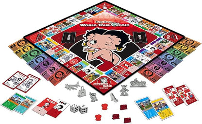 MasterPieces Opoly Board Games - Betty Boop World Tour Opoly - Officially Licensed Board Games For Adults Kids &amp Family