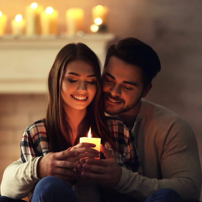 HomeLights Pillar Candles - 2.7x8 inch | 80 Hours Burning, 6 Count - White Unscented Smokeless European Pillar Candles - Perfect for Wedding, Parties, Spas, Home Gatherings and Dinner