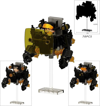 Bentex Toilet Building Set G-Man Toilet Man Model Toys Ideas Collectible Building Bricks Birthday Gift for Adults Fans(3 PCS)