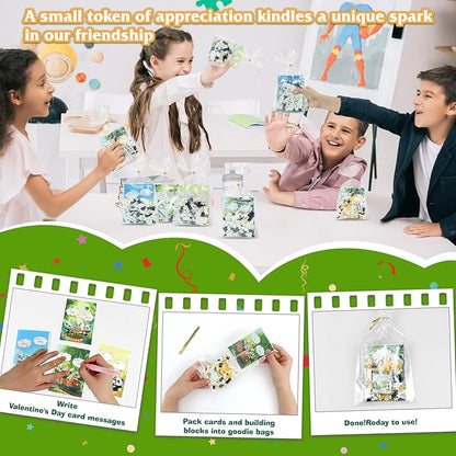 Mini Building Block Sets Animal 24 PackEaster Egg Fillers for Kids Party Favors for Kids Building Set for Goodie Bag Fillers Classroom Prizes Ages 6+ (Panda)