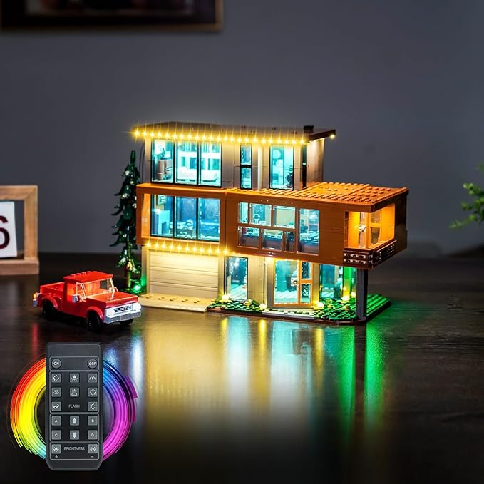 Light kit Compatible with Lego Twilight The Cullen House - No Model Only Light LED Lighting Accessories Compatible with Lego The Twilight Zone. Karen's House 21354 (RC Version)