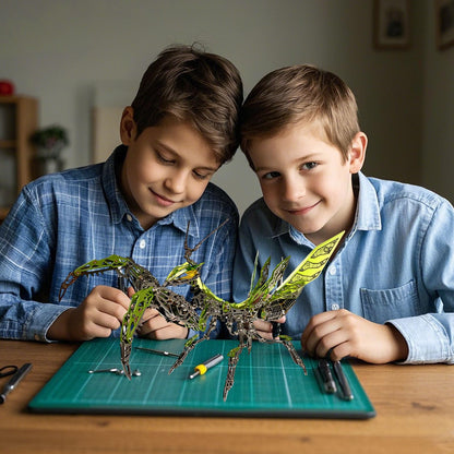 Metalkitor 3D Metal Puzzles for Adults, Giant Mantis Model Kit - Steampunk DIY Ornament - Assembly Jigsaw Crafts Brain Teaser - Perfect Room Decor and Gift Choice(1200+PCS, Grass Green)