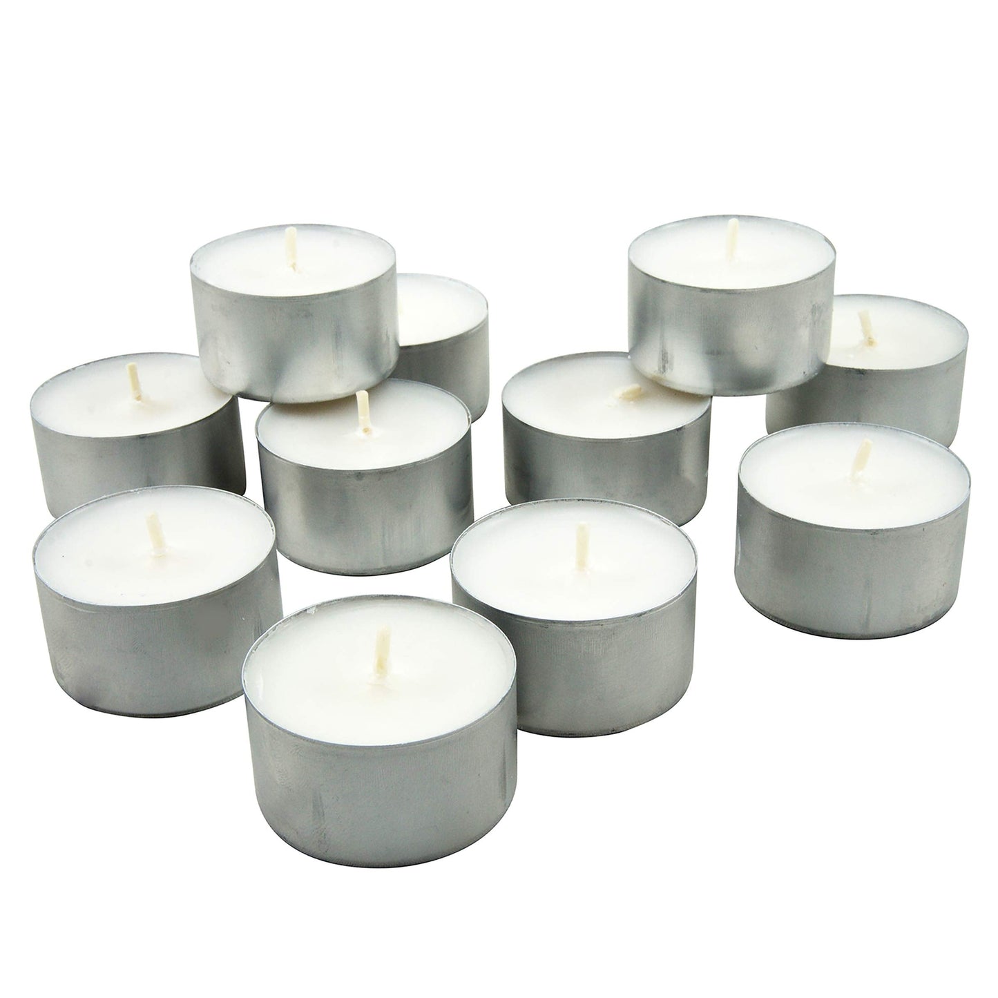 Stonebriar 200 Pack Unscented 8 Hour Extended Burn Time Tea Light Candles (Pack of 4, 800 Count Total)