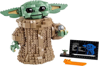 LEGO Star Wars: The Mandalorian Series The Child 75318 - Baby Yoda Grogu Figure Building Toy Collectible Room Decoration for Boys and Girls Teens with Minifigure and Nameplate Gift Idea