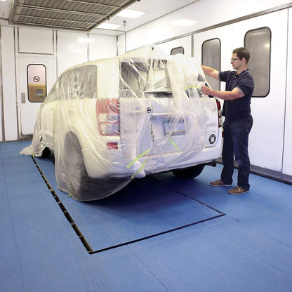 PIG New Grippy Paint Booth Mat | Reduces Paint Defects and Color Casting | Static Dissipative | 32" x 100' Roll | PM50086