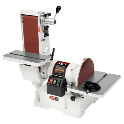 JET Benchtop 6" x 48" Belt & 12" Disc Sander, 1-1/2 HP, 115/230V 1Ph (JSG-6DC)