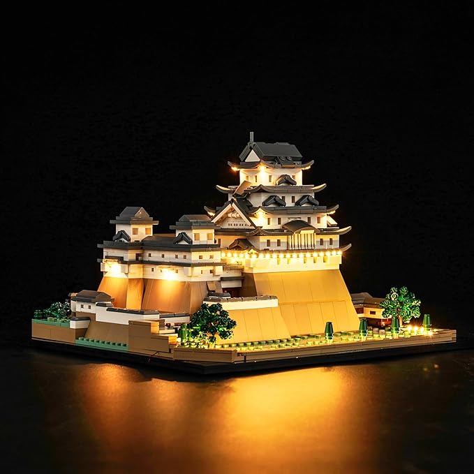 Upgraded Led Light Kit for Lego Architecture Landmarks Collection: Himeji Castle Building Set Compatible with Lego 21060 (Model Not Included)