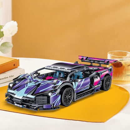 1329 Piece Sports Car Building Blocks Toys Boys or Adults Kits 1:14 Race Car Model Building Set Adult Collectible Model Cars Set to Build STEM Super Cars Sets for Boys Girls Age 6-12 8-14