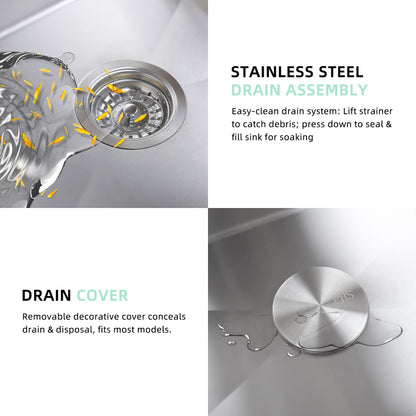 32 inch Workstation 32 * 19 Single Bowl