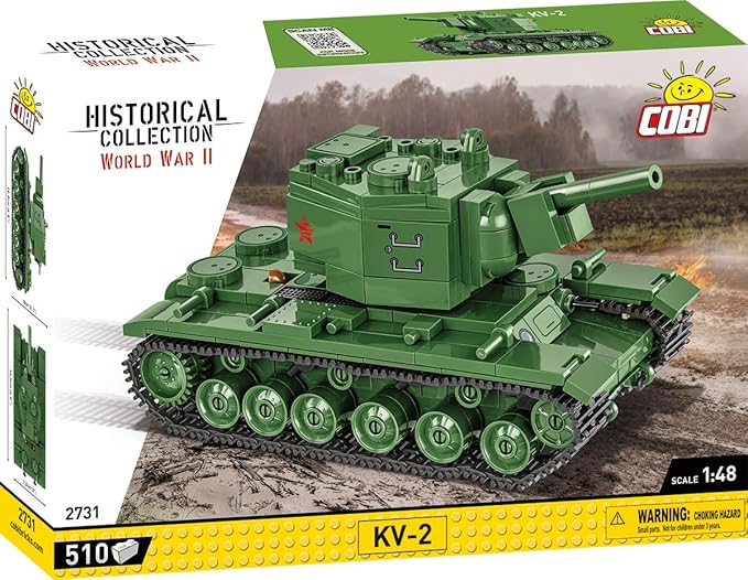 COBI Historical Collection WWII KV-2 Heavy Tank Building Set 510 Pieces