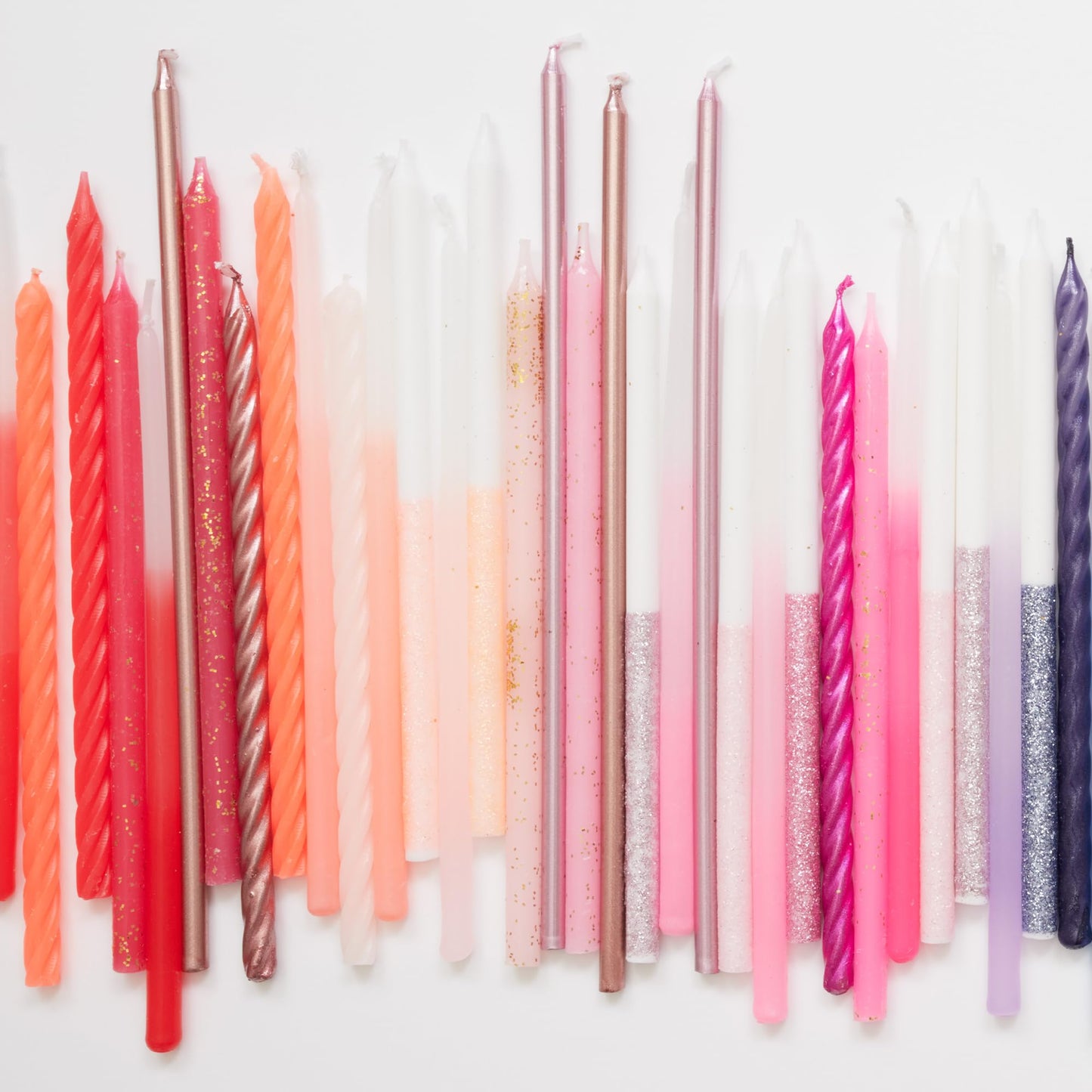 Meri Meri Glitter Birthday Candles (Pack of 24), 5.75" Tall, Unscented Meri Meri Candles