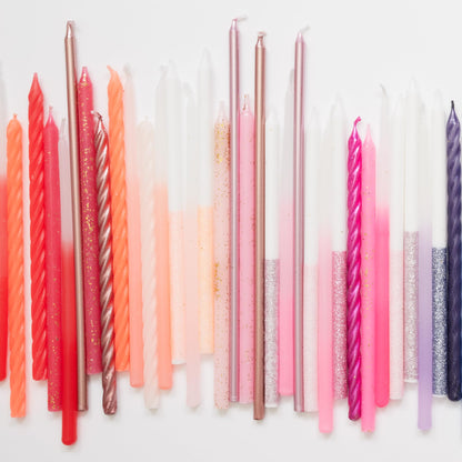 Meri Meri Glitter Birthday Candles (Pack of 24), 5.75" Tall, Unscented Meri Meri Candles