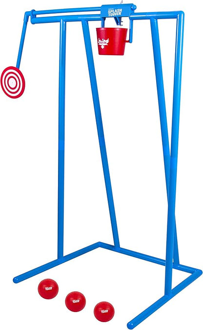 GoSports Splash Tower Water Dunk Game - Water Soaking Dunk Tank for Kids &amp Adults