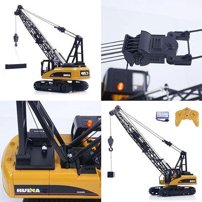 TOUCAN RC HOBBY HUINA 572 15CH RC 1/14 Construction Crane Truck Tower Excavator Model Car Toy