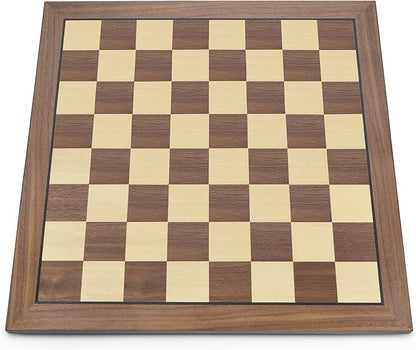 AMEROUS 17 Inches Wooden Chess Board Only Professional Tournament Chess Board Large with Gift Package - Chess Rules Beginner Chess Board Game for Adults