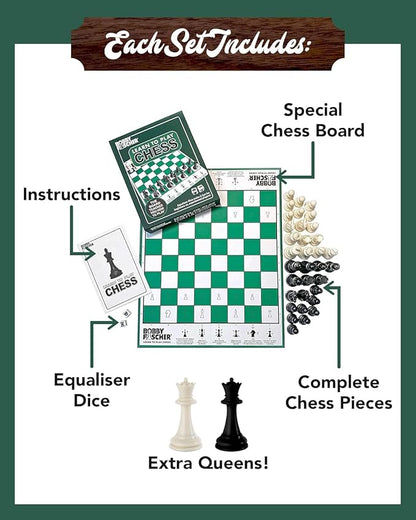 Bobby Fischer® Learn to Play Chess Set Board Game (6 Count)