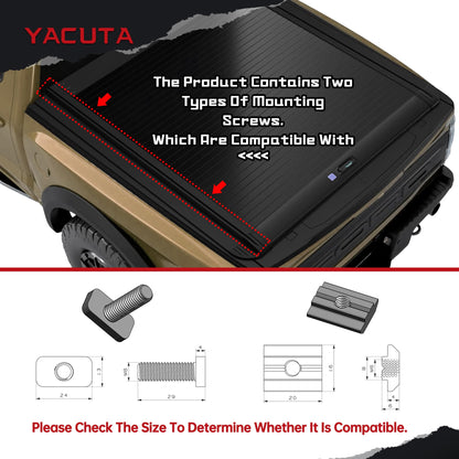 Adjustable Truck Bed Rack Cross Bars,Compatible with Mid-Size Trucks with Retractable Hard Tonneau Covers|Length 65"|2PCs|Made of high-Strength Aluminum Alloy