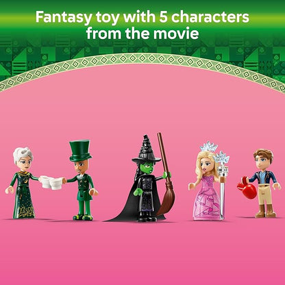 LEGO Wicked Welcome to Emerald City Building Toy - Wicked Toy for Kids Ages 9+ - Gift for Girls and Boys with Tower Model Glinda &amp Elphaba Minidolls - 75684
