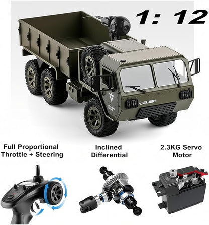FY004 1/16 6wd Rc Car Full Proportional Steering Throttle 2.4G High-Speed Rc Climbing Car High Simulation Pickup Model Can Be Modified Off-Road Remote Control Truck Outdoor Adult And Children'S Toys