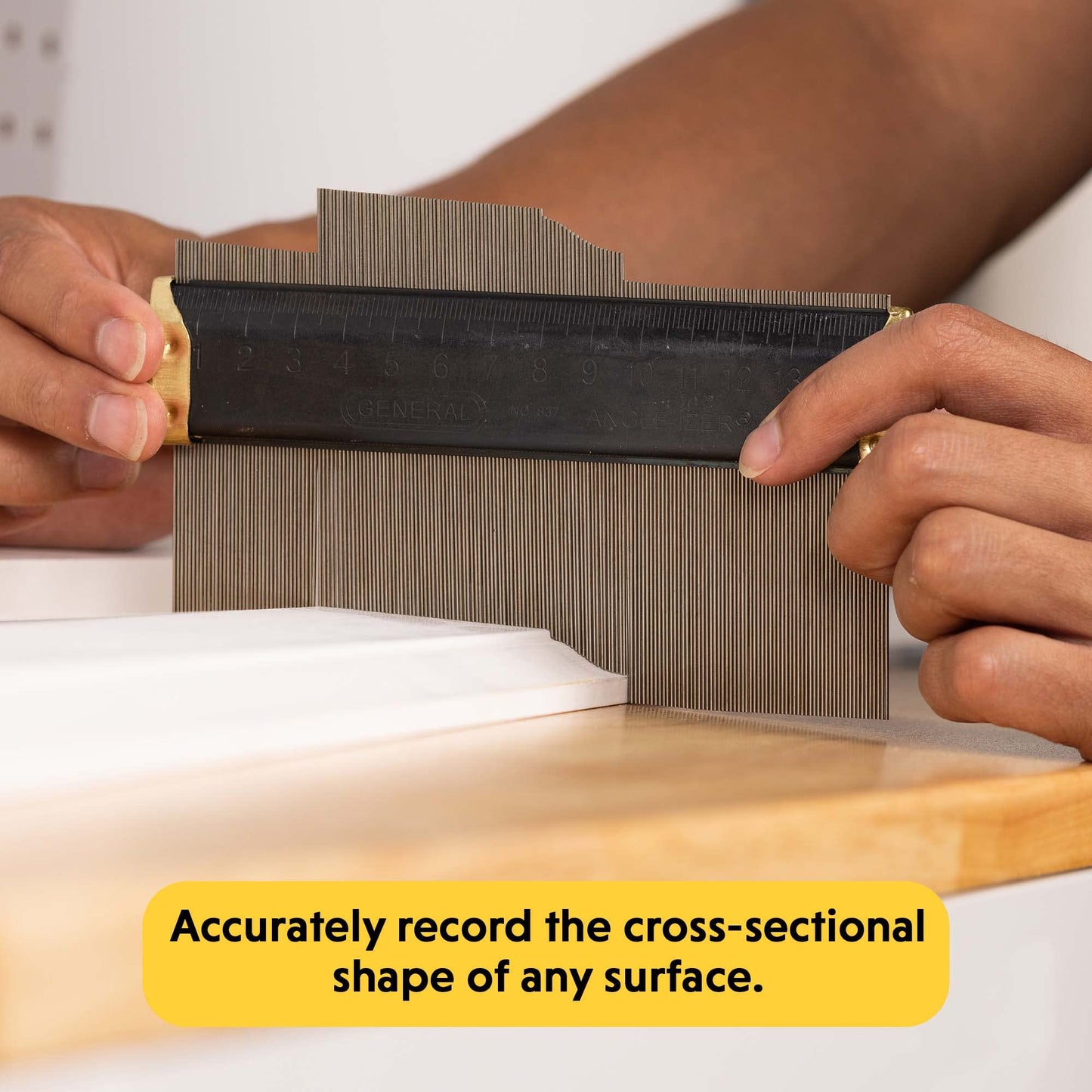 General Tools Contour Gauge 837 - 6" Angle Finder Tool for Home Improvement - Gadgets for Men