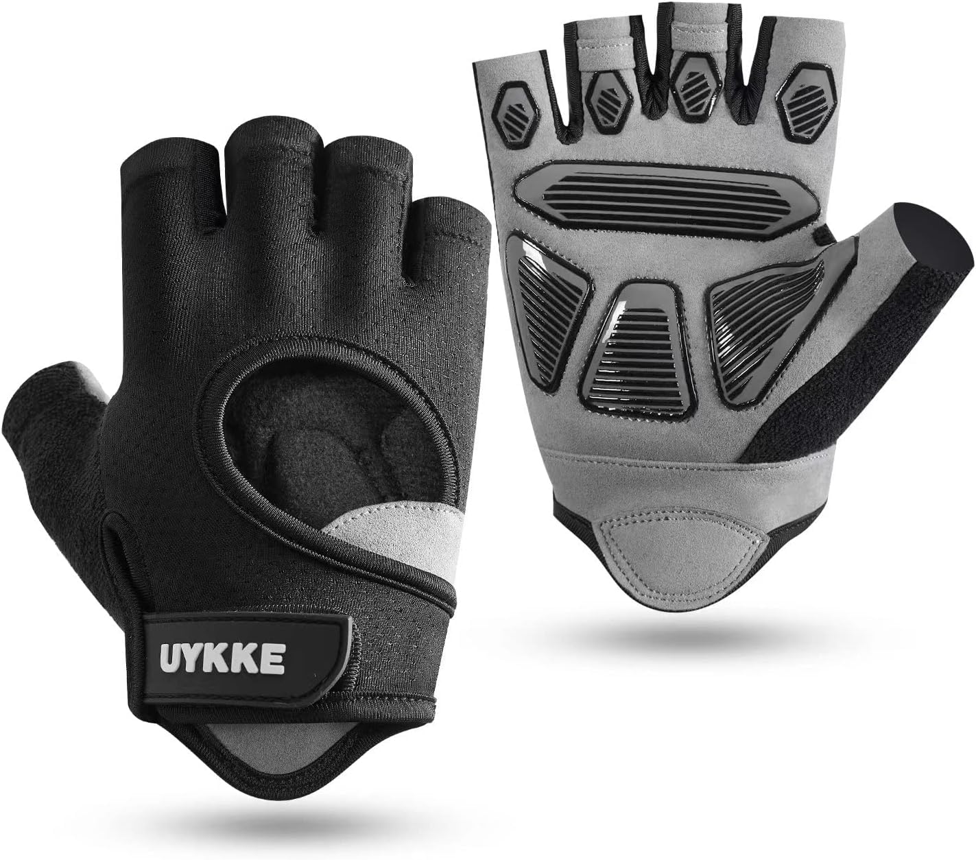 UYKKE 10mil Nitrile Gloves Thick,Industrial Disposable Gloves with Diamond Textured,Heavy Duty Mechanic Gloves,Latex Free (100, Large)