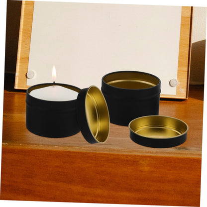 Gadpiparty Metal Can Candle Jar Small Candle Holder DIY Candle Tinplate Jar for Elegant Home Dec