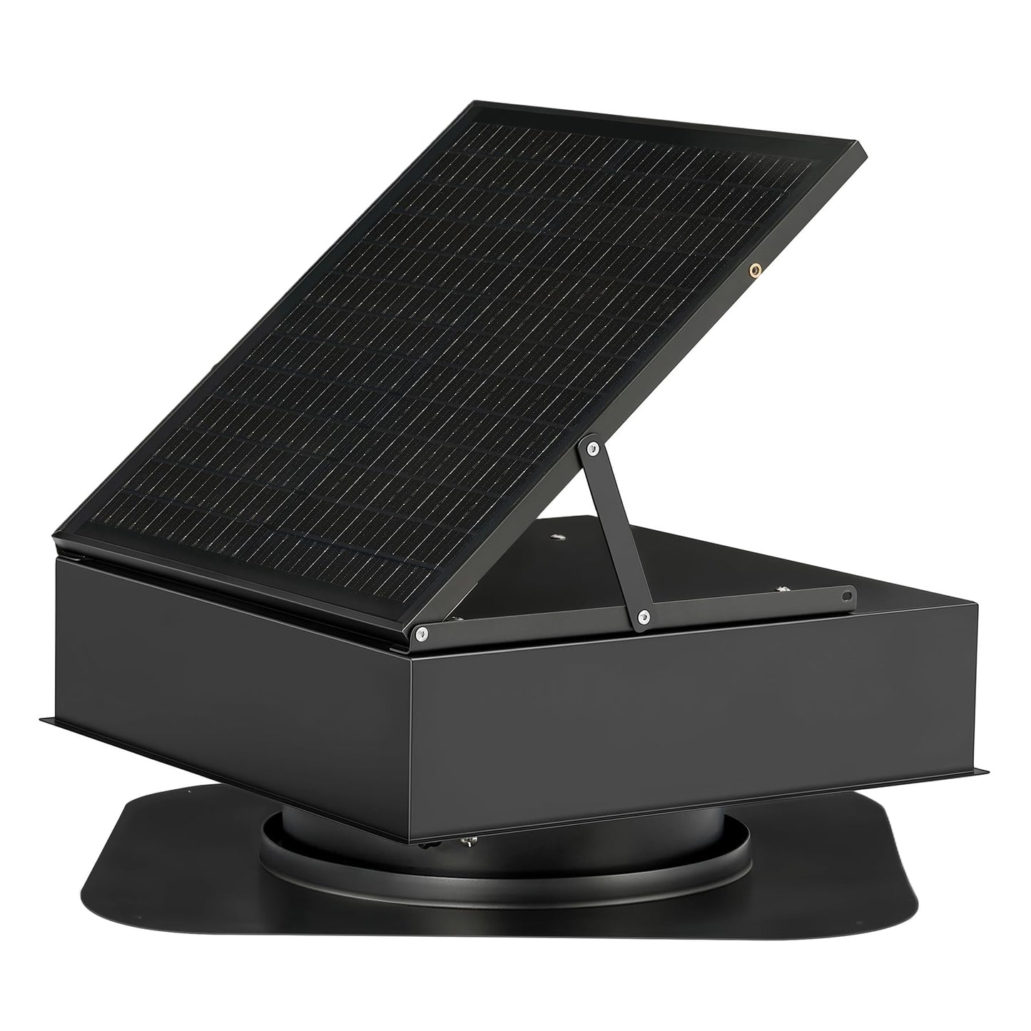 Fnova 35W Solar Attic Fan, 2200 CFM Solar Roof Vent Fan with Auto Temp Control, Powerful Brushless Motor for Cooling Attic, Garage, Shed, Greenhouse up to 1000 sq.ft, Only Fan