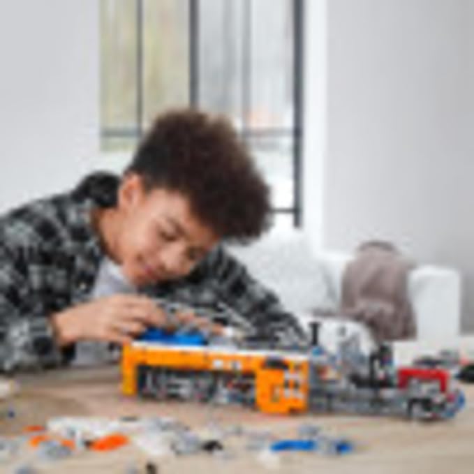 LEGO Technic Heavy-Duty Tow Truck 42128 with Crane Toy Model Building Set Engineering for Kids Series