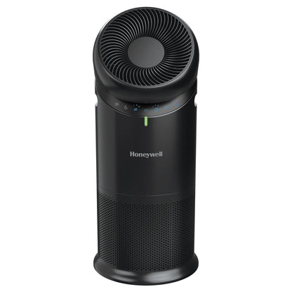 Honeywell Allergen Plus™ 3-in-1 HEPA Air Purifier for Home, Fan & Adjustable Airflow for Large Rooms up to 1928 Ft², Air Quality Sensor, Reduces Allergens, Pet Dander & Odors, Black, HPA6000B