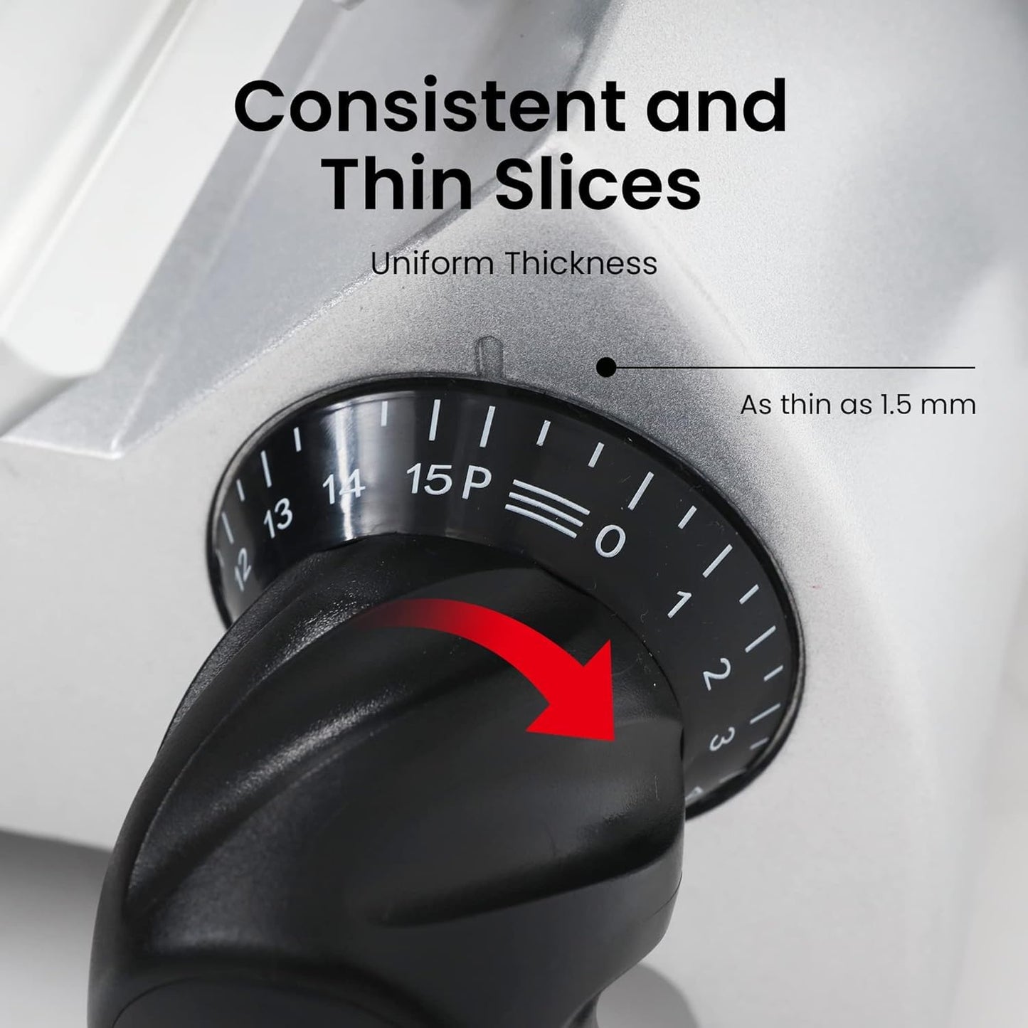 Valley Sportsman 8" Electric Meat Slicer, Commercial Meat Slicer with 1/4 HP, Italian Carbon Steel Blade, Ham Slicer with Adjustable Slicing Thickness for Semi-frozen Meat, Cheese, Deli
