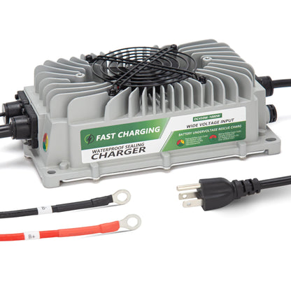 24V Scissor Lift Battery Charger Compatible with Genie Skyjack JLG Scissor Lift, 24V 25A Battery Charger for Forklift, Electric Pallet Jack, Floor Scrubber