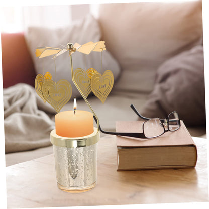Ciieeo 2pcs Rotating Candle Holder Assembly Elegant Design for Valentine Day Weddings Home Decor and Special Events Romantic Tabletop Candlestick Stand