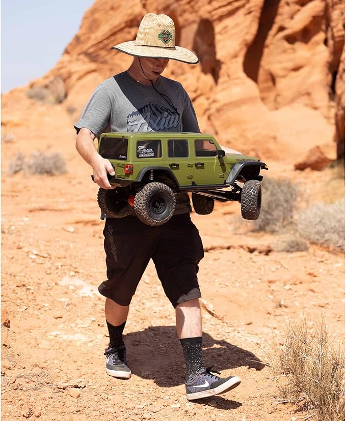 Axial RC Truck 1/6 SCX6 Jeep JLU Wrangler 4WD Rock Crawler RTR (Batteries and Charger Not Included): Silver AXI05000T2
