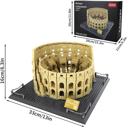 Roman Colosseum Architecture Model Building Block Sets The Office Landmarks Skyline Set Toys Collection for Adults Kids 1756 Pieces