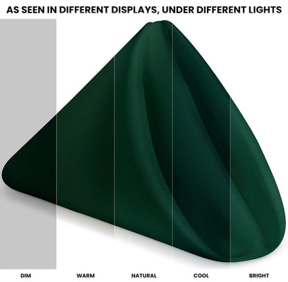 Utopia Home [24 Pack, Hunter Green] Cloth Napkins 17x17 Inches, 100% Polyester Hemmed Edges, Washable and Reusable Ideal for Parties, Weddings and Dinners