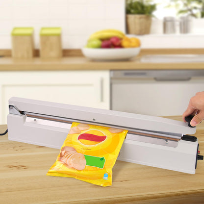 SYAMZZMS Commercial Impulse Sealer 20 Inch – Industrial-Grade Heat Sealer with 3mm Wide Seal Strip, Reinforced Aluminum Body – Designed for Bulk Sealing & Packaging Lines