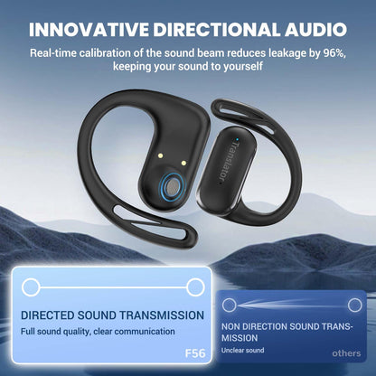 ANFIER Translation Earbuds Real-Time for iPhone & Andorid OWS Translator Earbuds |Lifetime Free Offline Translation(8 Languages) & Online Translation(144 Languages & Accents) AF56 Black