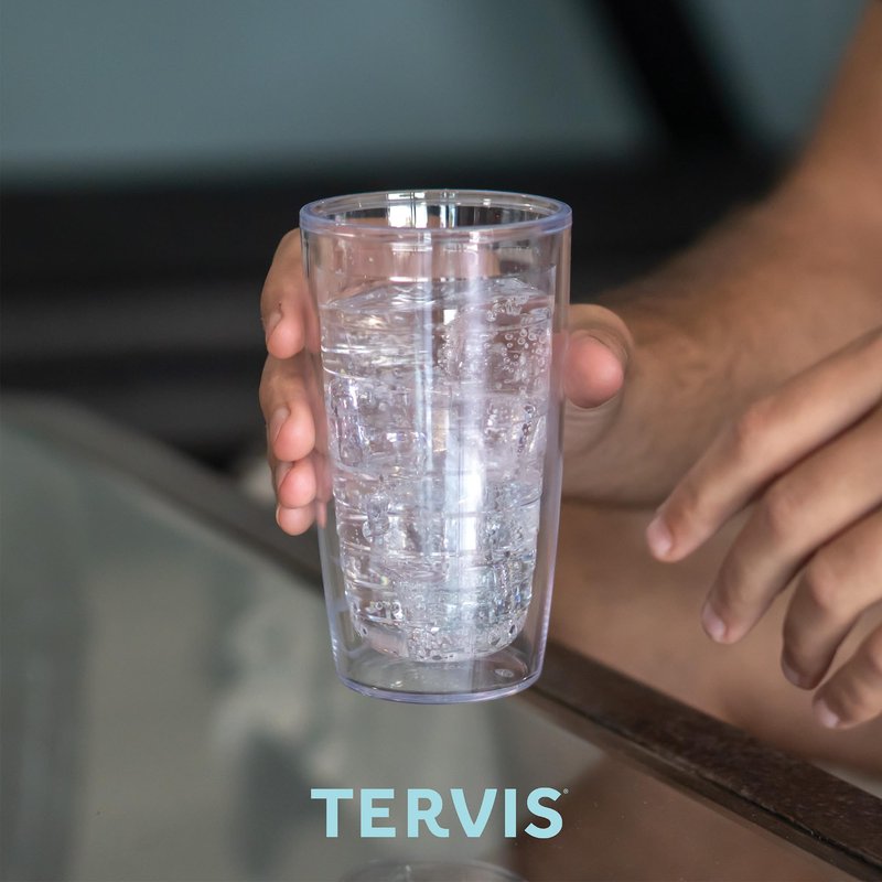 Tervis American Flag Made in USA Double Walled Insulated Tumbler Travel Cup Keeps Drinks Cold & Hot, 16oz 4pk, Classic