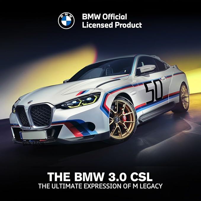 RASTAR BMW RC Car 1/14 BMW 3.0 CSL RC Car BMW Remote Control Toy Car for Kids White 2.4G